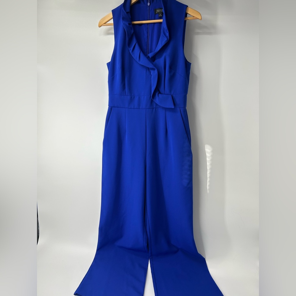 Elegant Blue Sleeveless Jumpsuit